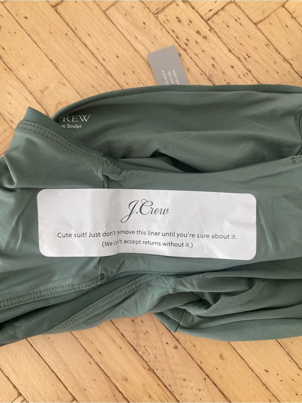 J Crew Hallie high-waisted bikini bottom- small- Simply Sage